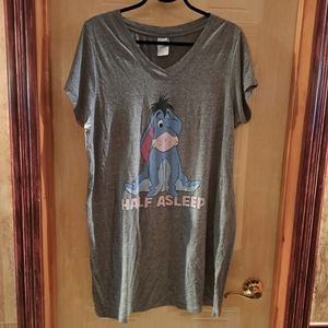 Eeyore grey V-neck Disney Pyjama relaxed graphik t-shirt